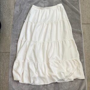Brandy Melville White Maxi Skirt